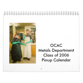 Calendário OCAC Metals uma classe do departamento do