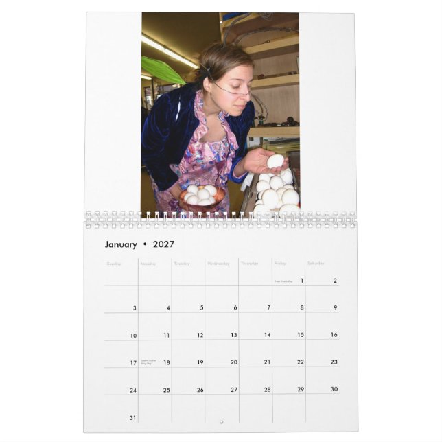 Calendário OCAC Metals uma classe do departamento do (Jan 2027)