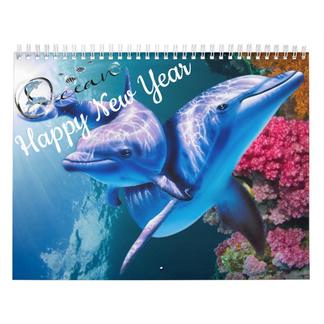 Calendário Oceano (Sob Vida Marinha) (Capa)
