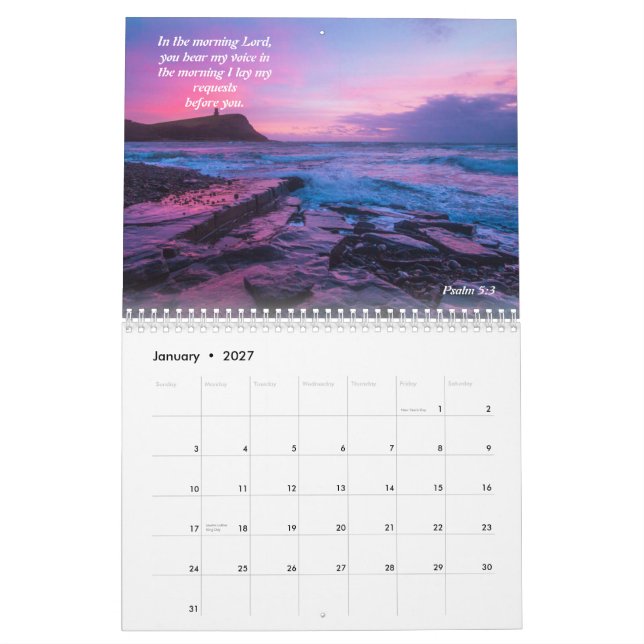 Calendário Oceans of Love 2023 Calendar (Jan 2027)
