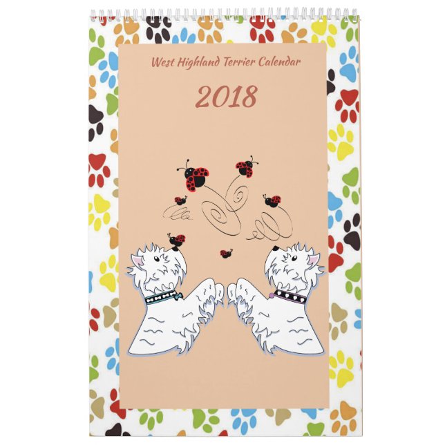Calendário ocidental de Terrier das montanhas (Capa)