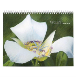 Calendário ocidental dos desenhos do Wildflower d
