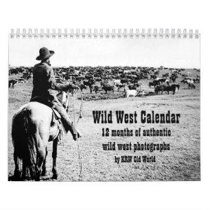 Calendário ocidental selvagem da fotografia do KR
