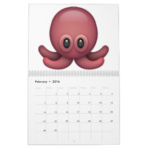 Calendário Octopus - Emoji