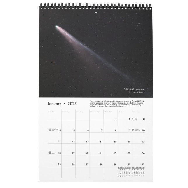 Calendário Official FWAS 2026 Member Wall Calendar - Medium (Jan 2026)