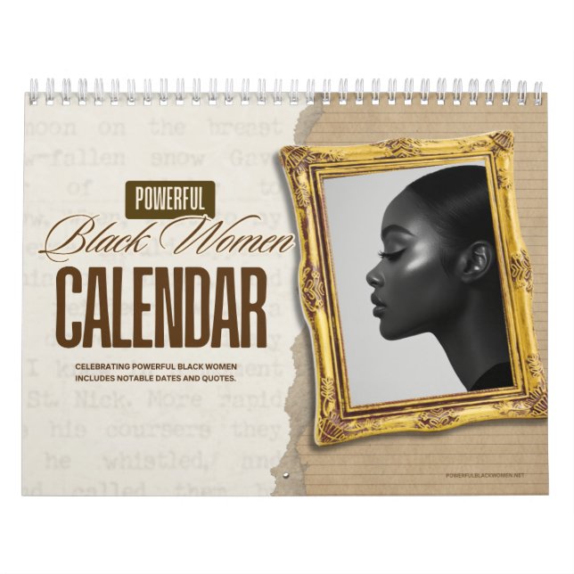 Calendário Oficial de Mulheres Negras Poderosas 20 (Capa)