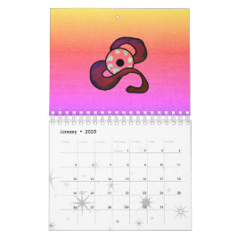 Calendário Olho Enigmático Enrelaçado