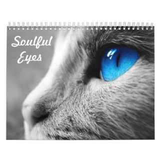 Calendário Olhos com alma do gato