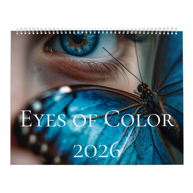 Calendário Olhos de Cor 2026 (Capa)