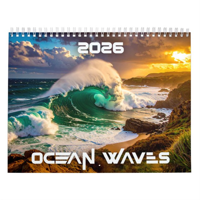 CALENDÁRIO ONDAS OCEANAS - 2026 - (Capa)
