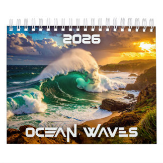 CALENDÁRIO ONDAS OCEANAS - 2026 -