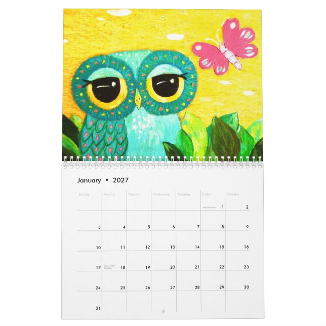 Calendário Ophelia 2009 (Jan 2027)