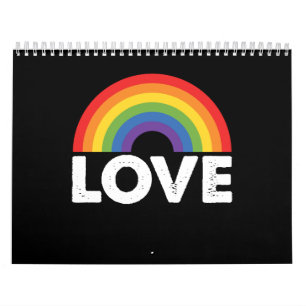 Calendário Orgulho Amor é Amor Igualdade Gay Arco-íris LGBTQ