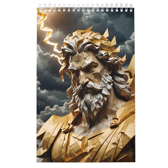 Calendário Origami Zeus Mitologia Grega Deus (Capa)