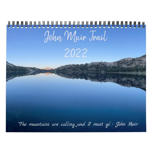 Calendário Original de John Muir Trail 2022 (Capa)
