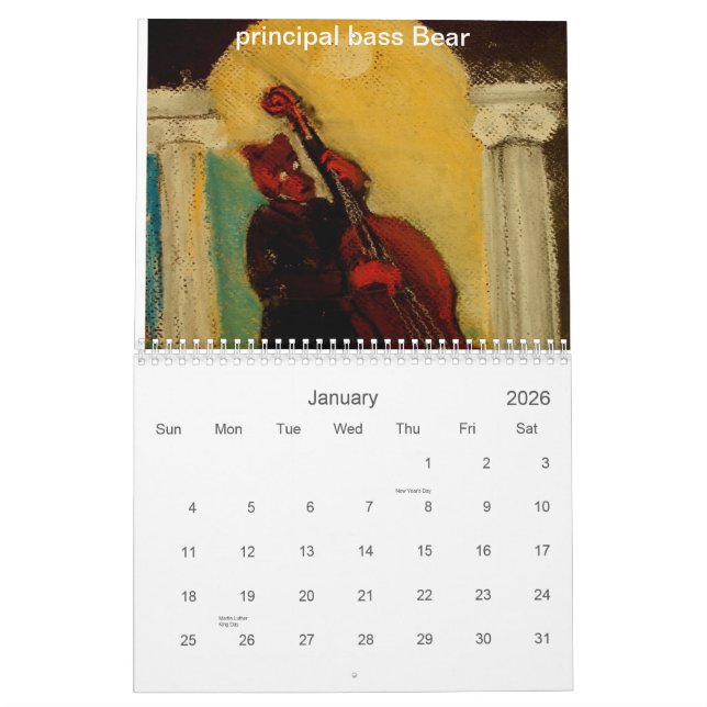 Calendário Orquestra filarmónica do urso (Jan 2026)