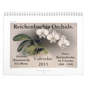 Calendário Orquídeas 2015 de Reichenbachia
