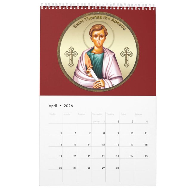 Calendário Orthodox calendar 2025 (Abr 2026)