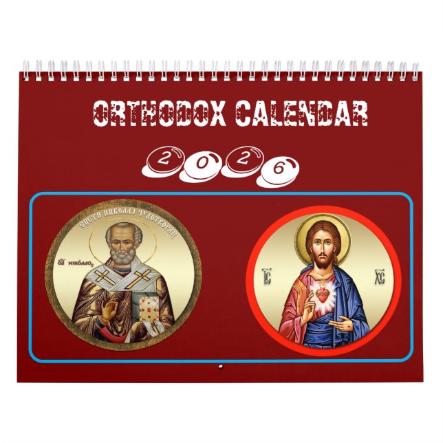Calendário Orthodox calendar 2025 (Capa)