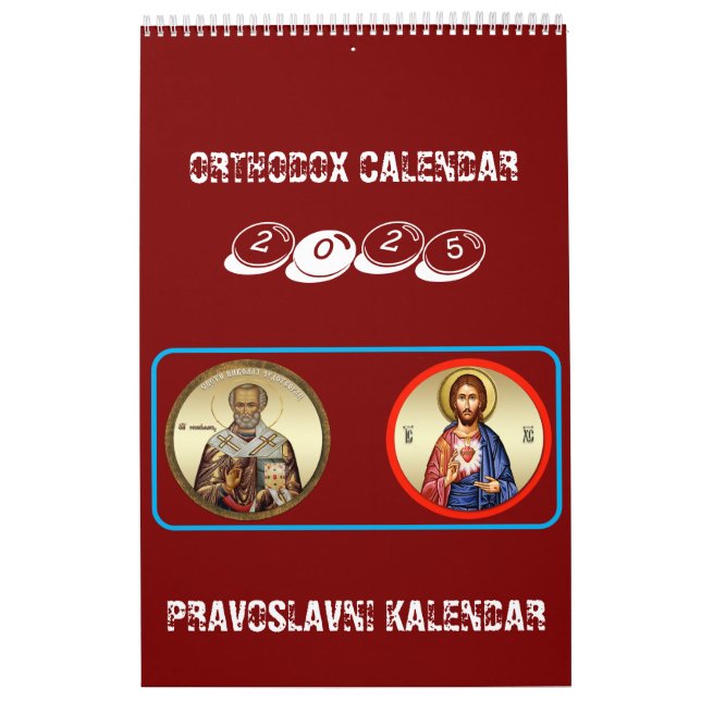 Calendário ortodoxo 2025 (Capa)