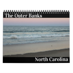 Calendário Os bancos exteriores North Carolina Caledar