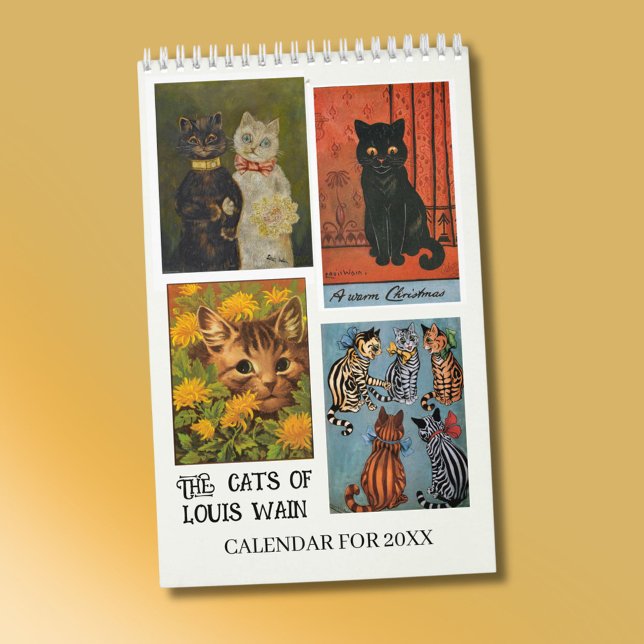 Calendário Os Gatos de Louis Wain 2027 Página Única (Criador carregado)