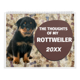 Calendário Os Hilários Pensamentos do Meu Rottweiler