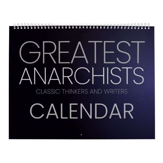 Calendário Os maiores anarquistas - pensadores e escritores c (Capa)