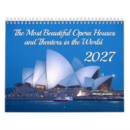 Calendário Os Mais Belos Teatros e Casas de Ópera 2027