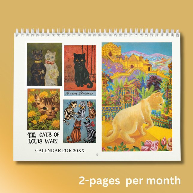 Calendário Os Maravilhosos Gatos de Louis Wain 2026 (Criador carregado)