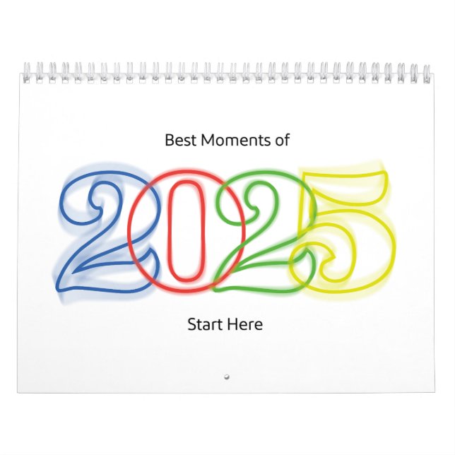 Calendário Os melhores momentos de 2025 começam aqui (Capa)