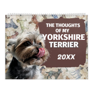 Calendário Os pensamentos hilários do meu Yorkshire Terrier