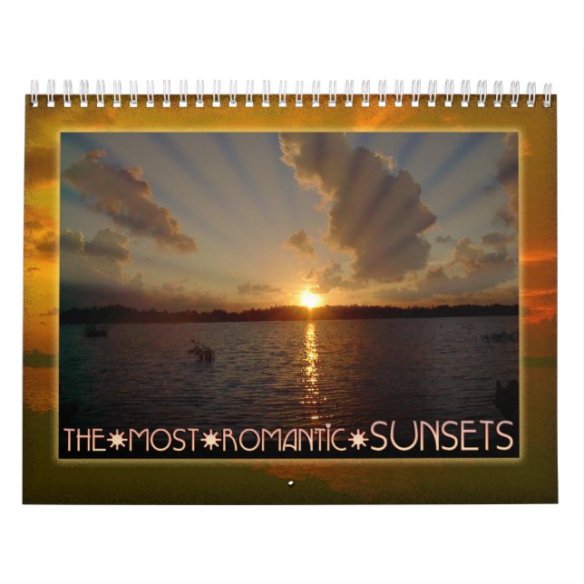 Calendário Os Pôrs do sol mais românticos (Capa)
