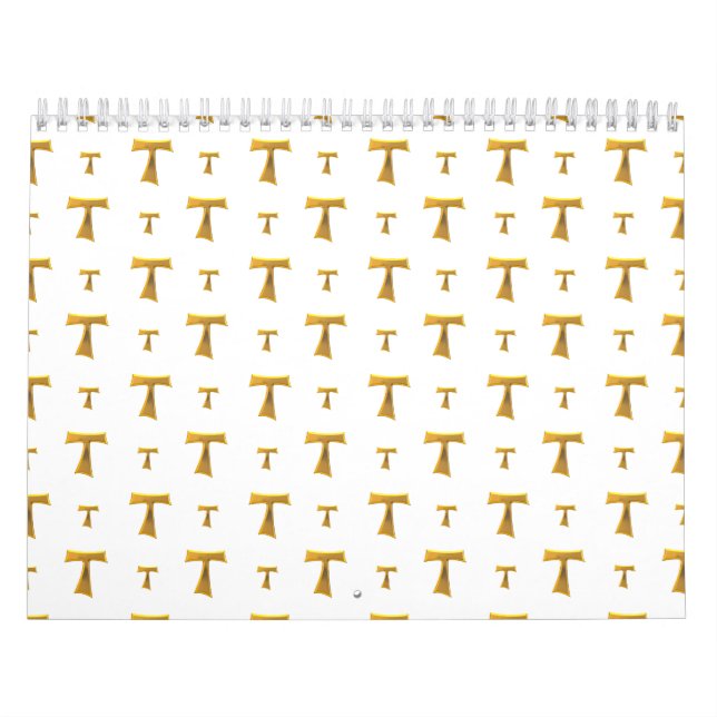 Calendário Ouro Franciscan Tau Cross (Capa)