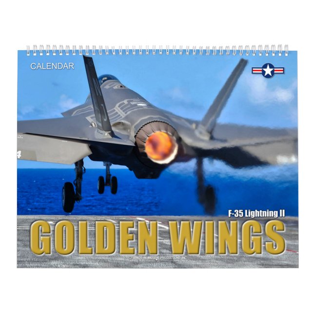 Calendário OURO WINGS F-35B/C Relâmpago II (Capa)
