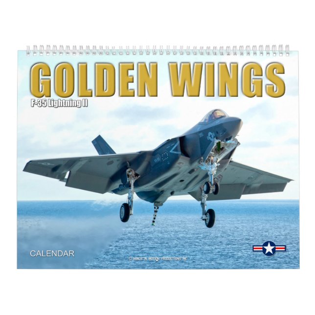 Calendário OURO WINGS F-35B/C Relâmpago II (Capa)