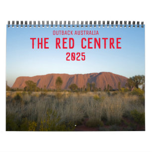 Calendário Outback Austrália, Centro Vermelho Uluru Kata Tjut