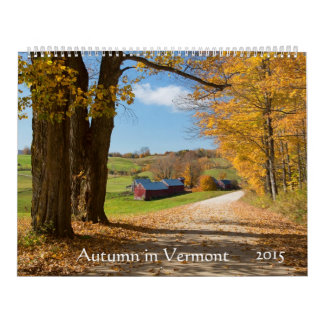 Calendário Outono em Vermont - 2015