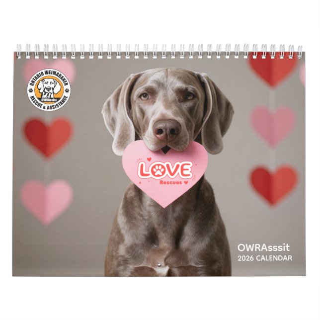 Calendário OWRAssist Love Rescues (Capa)