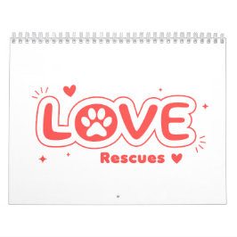Calendário OWRAssist Love Rescues