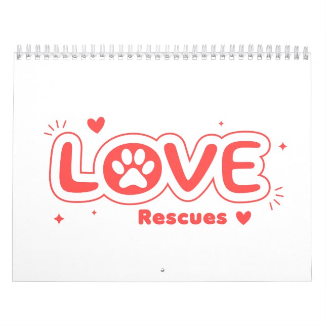 Calendário OWRAssist Love Rescues (Capa)