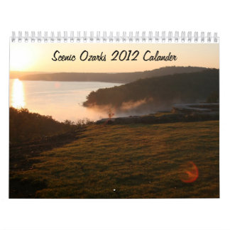 Calendário Ozarks cénico Calander 2012