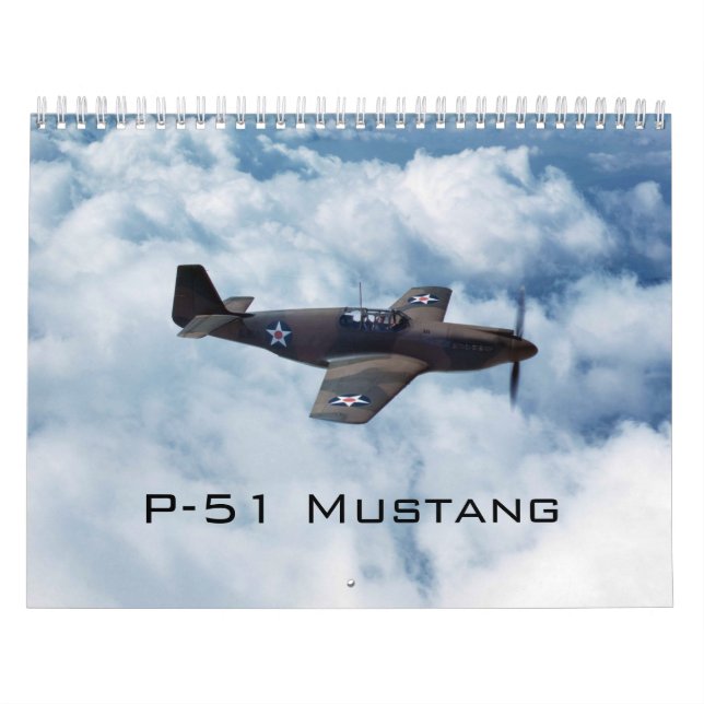 Calendário P-51 Mustang (Capa)