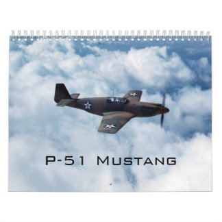 Calendário P-51 Mustang