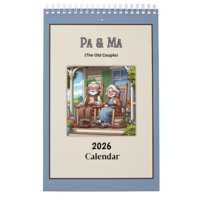 Calendário Pa & Ma (The Old People) Fun 2026 Calendar (Capa)