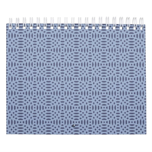 Calendário padrão contínuo de formas circulares (Capa)
