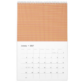 Calendário Padrão Corporativo Geométrico Moderno