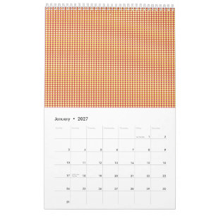 Calendário Padrão Corporativo Geométrico Moderno