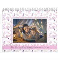 Padrão Floral de Foto Personalizado Mensalmente Pa