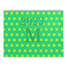 Padrão moderno de margarida de flores verdes